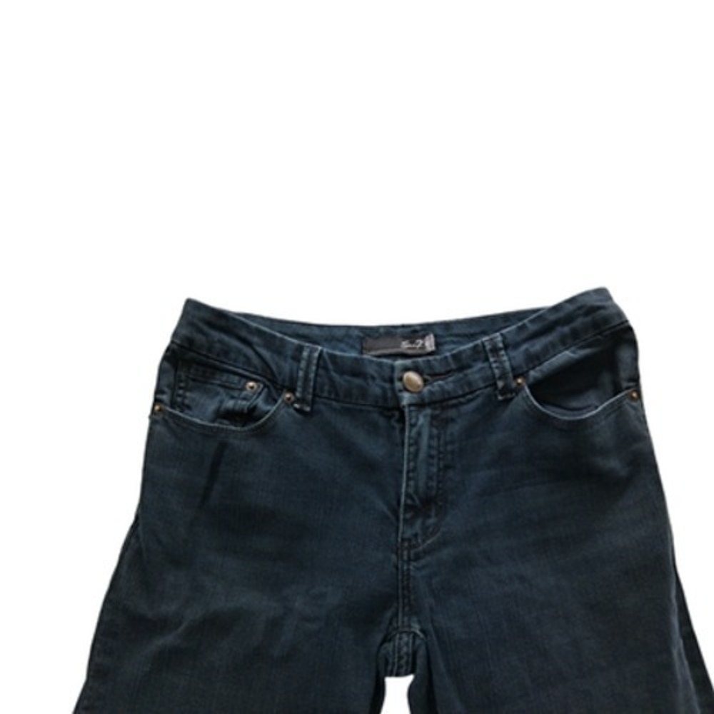 Seven7 Jeans Womens 6 Blue Mid Rise Bootcut Stretch Medium Wash Denim Pants - Picture 2 of 10